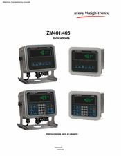 Avery Weigh-Tronix ZM401 Instrucciones Para El Usuario