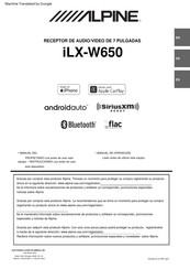 Alpine iLX-W650 Manual De Operación