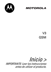 Motorola V3 GSM Manual De Instrucciones