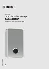 Bosch Condens 8700i W Serie Instrucciones