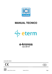 ICI Caldaie e-kronos CB1137 Manual Tecnico