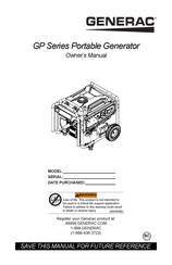 Generac GP7500EDF Manual Del Propietário