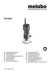 Metabo FM 500-6 Manual Original