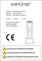 KRHÜNER 39220 Manual De Instrucciones