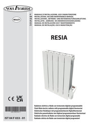 Nova Florida RESIA Manual De Instalación, Uso Y Mantenimiento