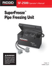 RIDGID SuperFreeze SF-2500 Manual Del Operario
