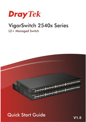 Draytek VigorSwitch G2540 Serie Guia De Inicio Rapido