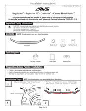 AVS Chrome Hood Shield Manual De Instrucciones