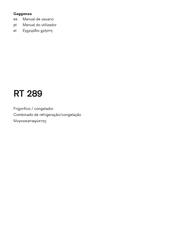 Gaggenau RT 289 Manual De Usuario