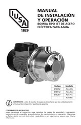 IUSA AJm30S Manual De Instalación Y Operación