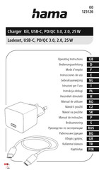 Hama QC 2.0 25W Instrucciones De Uso