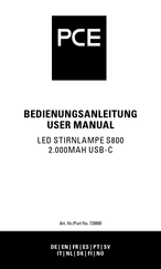 PCE S800 Manual Del Usuario