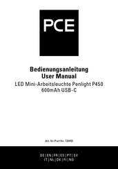 PCE P450 Manual Del Usuario