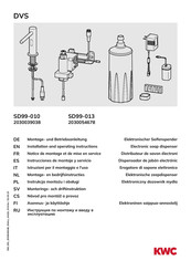 KWC SD99-013 Instrucciones De Montaje Y Servicio