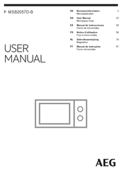 AEG MSB2057D-B Manual De Instrucciones