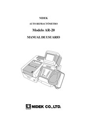 Nidek AR-20 Manual De Usuario