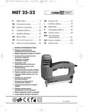 MeisterCraft MET 25-32 Traducción De Las Instrucciones De Servicio Originales