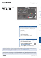 Roland VR-6HD Guía De Inicio