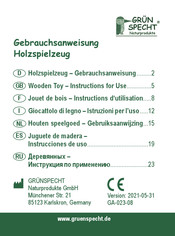 GRÜNSPECHT 597-00 Instrucciones De Uso