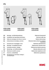 KWC F5EV1007 Instrucciones De Montaje Y Servicio