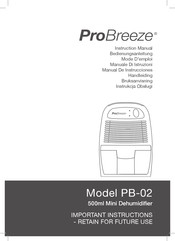 ProBreeze PB-02 Manual De Instrucciones