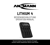 ANSMANN LITHIUM 4 Operación Manual