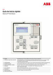 ABB Relion REX610 Guia De Inicio Rapido