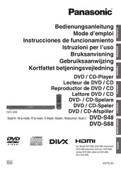 Panasonic DVD-S48 Instrucciones De Funcionamiento