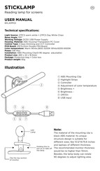 Atlantis BXLAMP02 Manual De Usuario