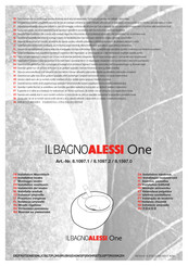 ILBAGNOALESSI One 8.1097.2 Manual De Instalación