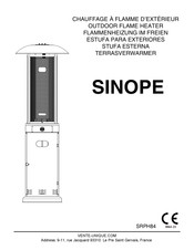 VENTE-UNIQUE SINOPE Manual De Instrucciones