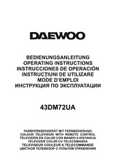 Daewoo 43DM72UA Instrucciones De Operación