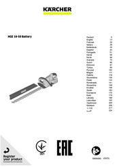 Kärcher HGE 18-50 Battery Manual De Instrucciones