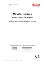 Abus WLX-PRO-CTRL-PLUS Manual De Montaje