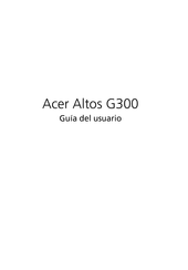 Acer Altos G300 Guia Del Usuario