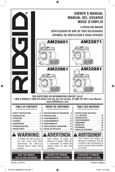 RIDGID AM22861 Manual Del Usuario