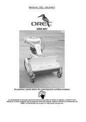 OREC HRH 801 Manual Del Usuario