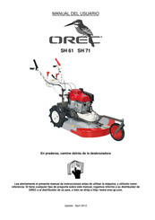 OREC SH 71 Manual Del Usuario