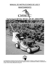 OREC GR 532 Manual De Instrucciones De Uso Y Mantenimiento