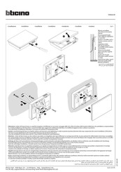 Bticino XW8002W Manual Del Usuario