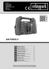 Scheppach AIR FORCE 5 Traduccion Del Manual De Instrucciones Originale