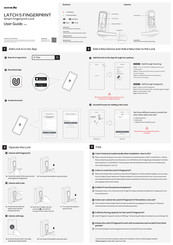 U-Tec ultraloq Latch 5 Fingerprint Guía De Uso