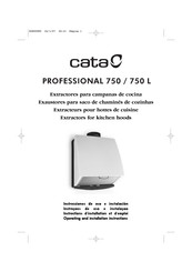 Cata PROFESSIONAL 750 Instrucciones De Uso E Instalación