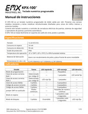 EMX Industries KPX-100 Manual De Instrucciones