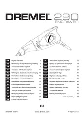 Dremel Engraver 290 Traducción De Las Instrucciones Originales