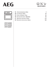 AEG KPK742280B Manual De Instrucciones