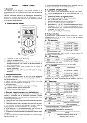 Profile PIN-141 Manual De Instrucciones