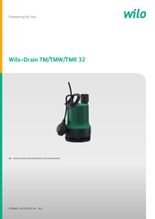 Wilo Drain TMR 32 Instrucciones De Instalación Y Funcionamiento