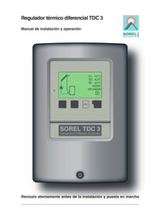 Sorel TDC 3 Manual De Instalación Y Operación