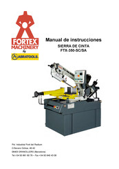 ABRATOOLS Fortex FTX-350-SC/SA Manual De Instrucciones